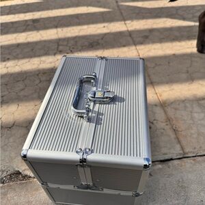 Silver Metal Storage Case